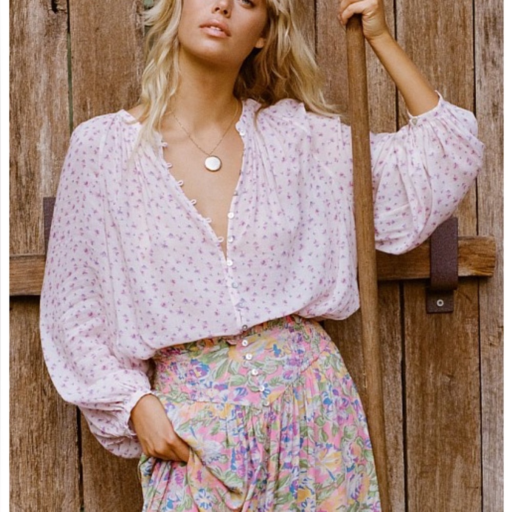 Spell and the Gypsy pink dolly blouse